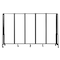 National Public Seating NPS Room Divider, 6' Height, 5 Sections, Clear Acrylic Panels RDB6-5CA - alternate 4